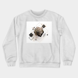 Futuristic geo marble Crewneck Sweatshirt